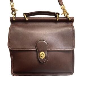 Coach vintage dark mahogany brown Willis bag 9927 Costa Rica
